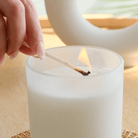 10 oz Frosted white candle vessels with bamboo lids - LuxyM Inc  Candle Supplies