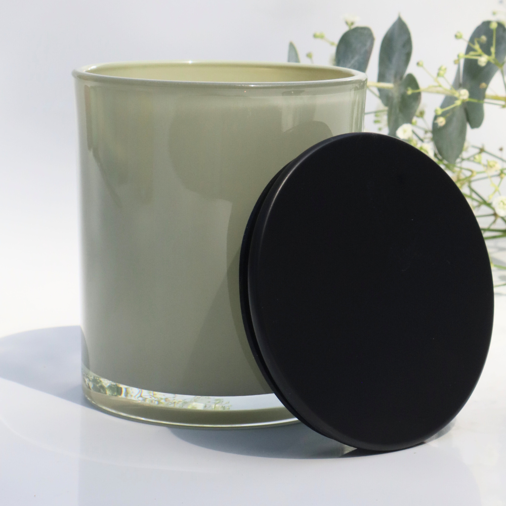 10 oz Sage Candle Making Jars with Lids