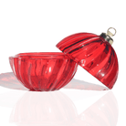 LuxyM_Red Glass Ornament Candle Making Jars