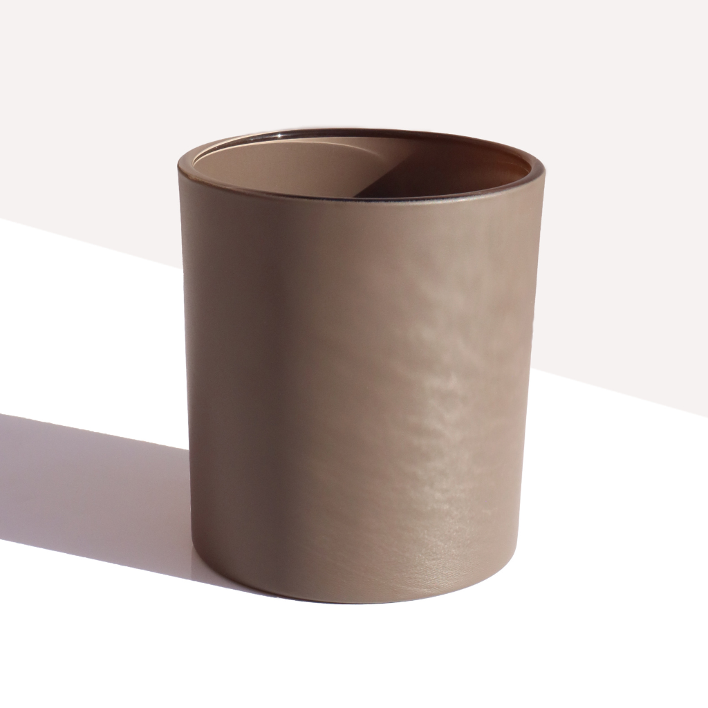 10 oz Matte Truffle Brown Candle Jar