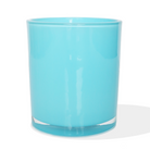 10 oz Aqua blue Candle making jars with lids- Set of 12 pcs