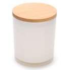 Custom label candle styled for retail branding by LuxyM Canada