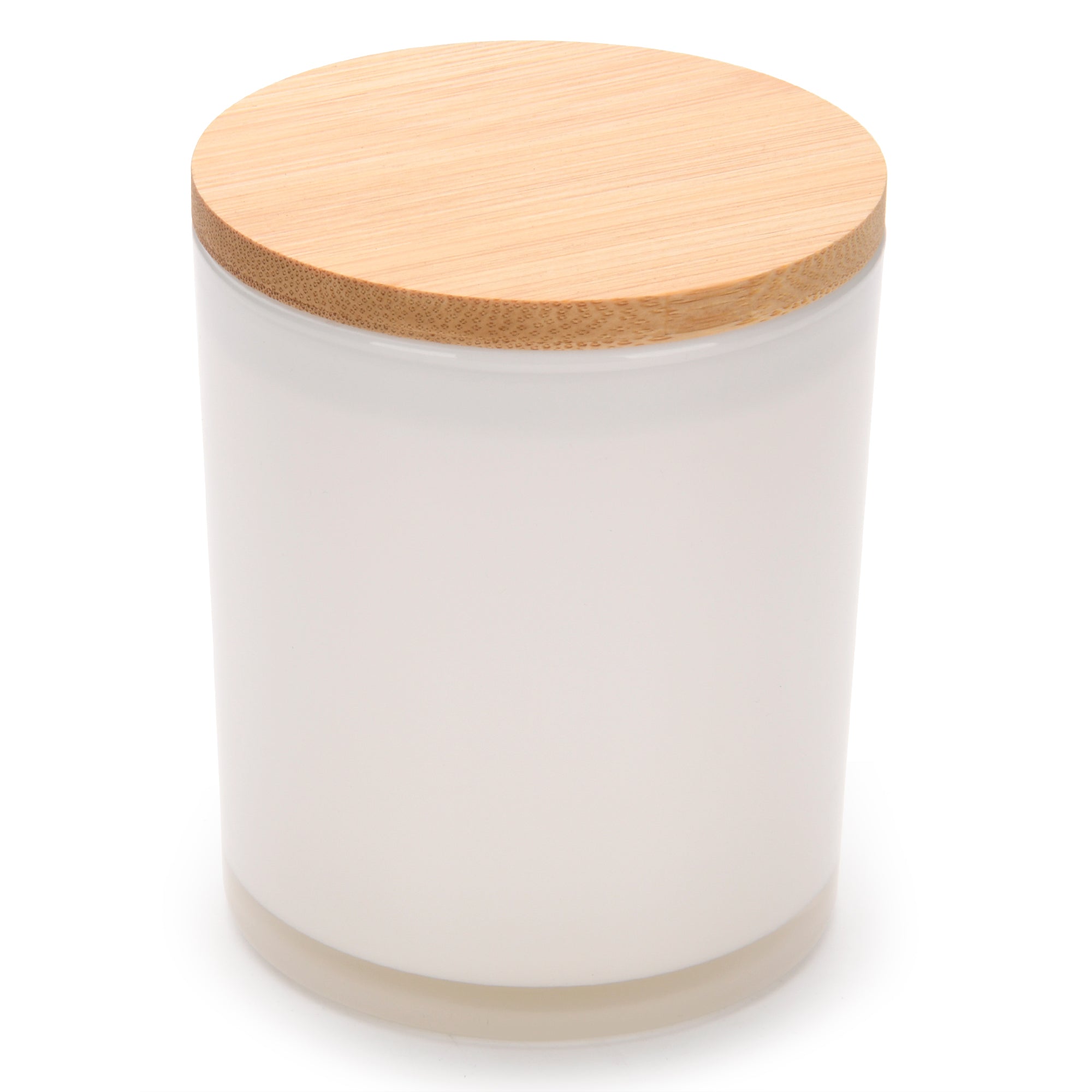 Custom label candle styled for retail branding by LuxyM Canada