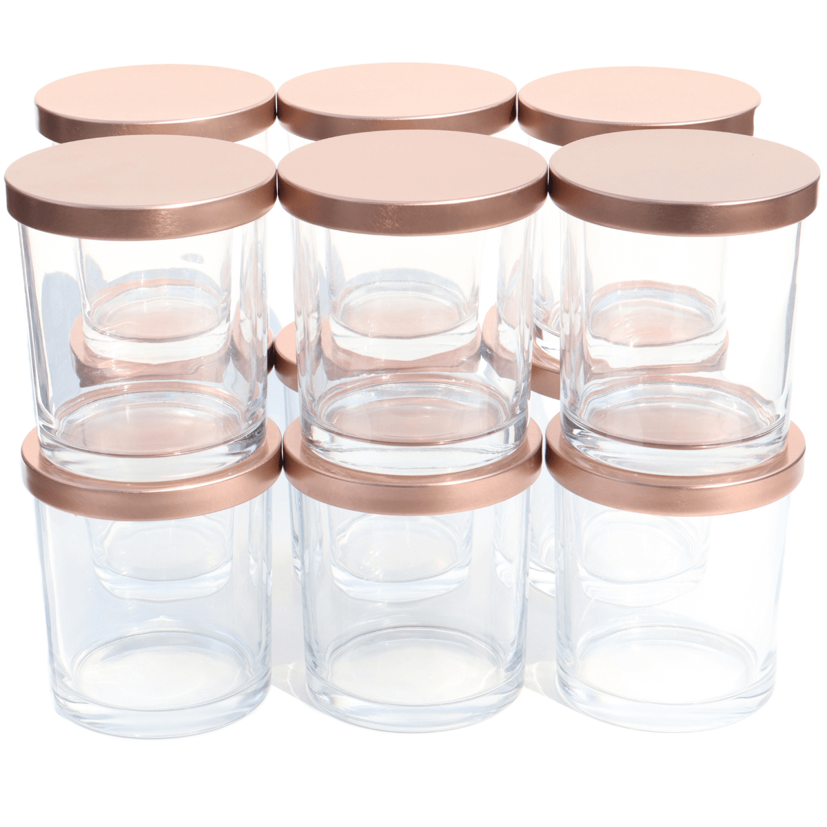 LuxyM- candle jars with lids