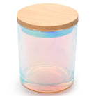 10 oz iridescent prism glass jars - Set of 12 pcs - LuxyM Candle Supplier