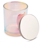 10 oz iridescent prism glass jars - Set of 12 pcs - LuxyM Candle Supplier