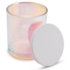 10 oz iridescent prism glass jars - Set of 12 pcs - LuxyM Candle Supplier