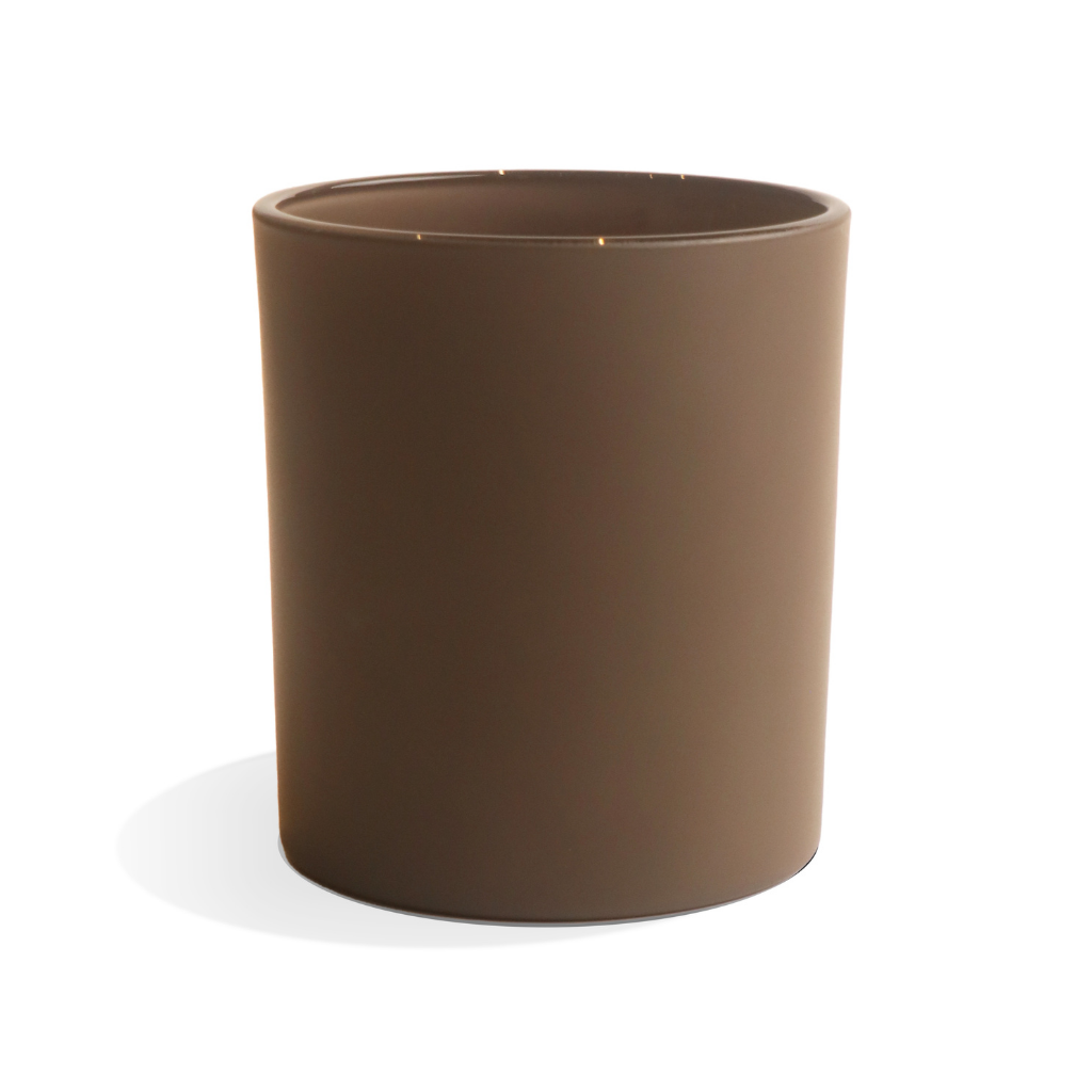 10oz Matte brown candle jars