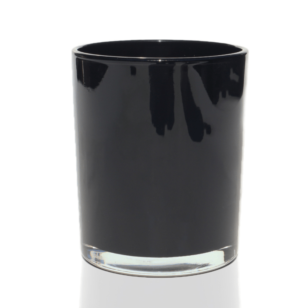 10oz Interior Glossy Black Candle Making Jars - LuxyM Candle Supplier