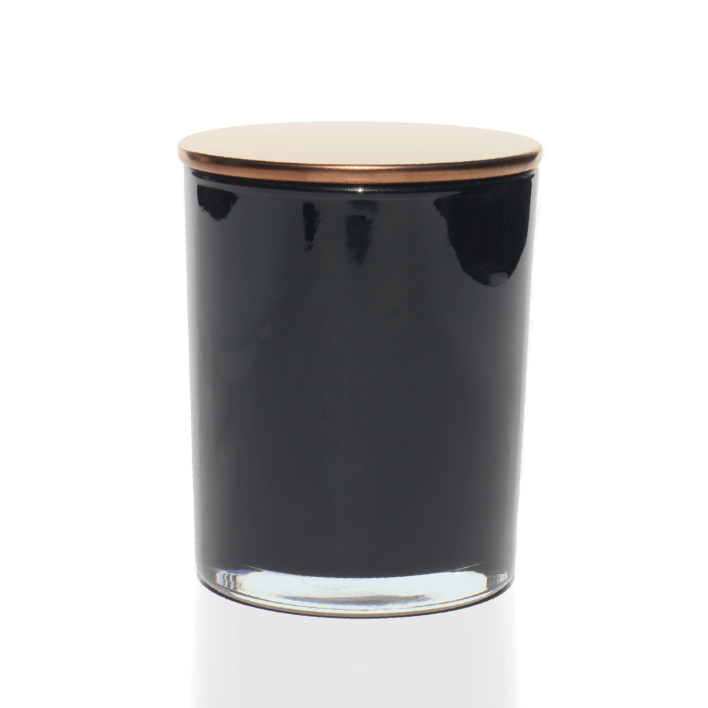 10oz Interior Glossy Black Candle Making Jars - LuxyM Candle Supplier