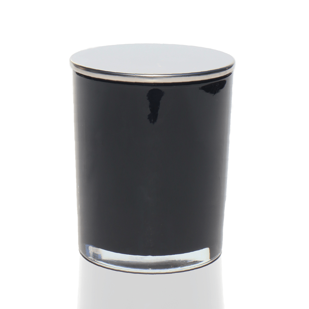 10oz Interior Glossy Black Candle Making Jars - LuxyM Candle Supplier