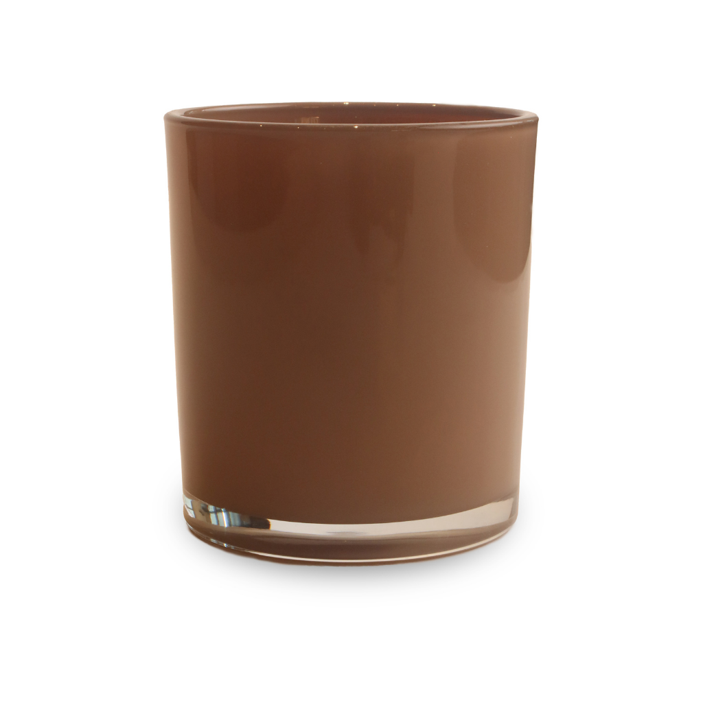 10 oz Glossy brown candle making jars by LuxyM