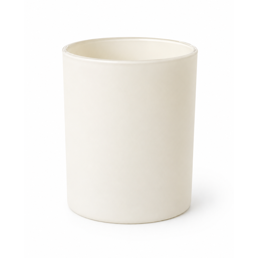 10 oz Matte Ivory Candle Making Jars  — Case of 12
