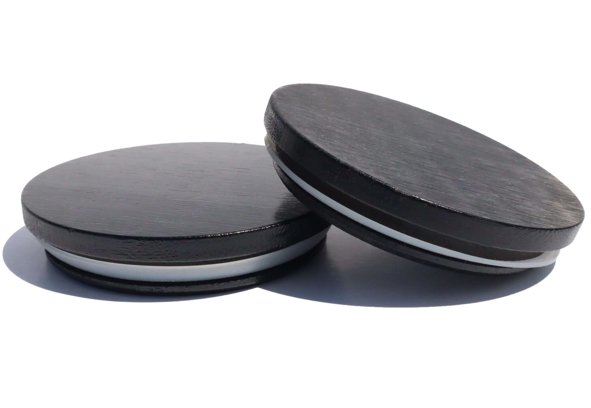 Black matte candle lids