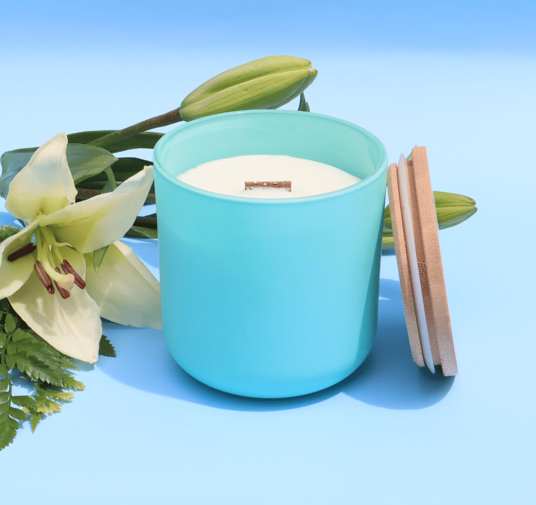 18 oz Matte Turquoise Candle vessels - Set of 12 pcs - LuxyM Candle Supplier