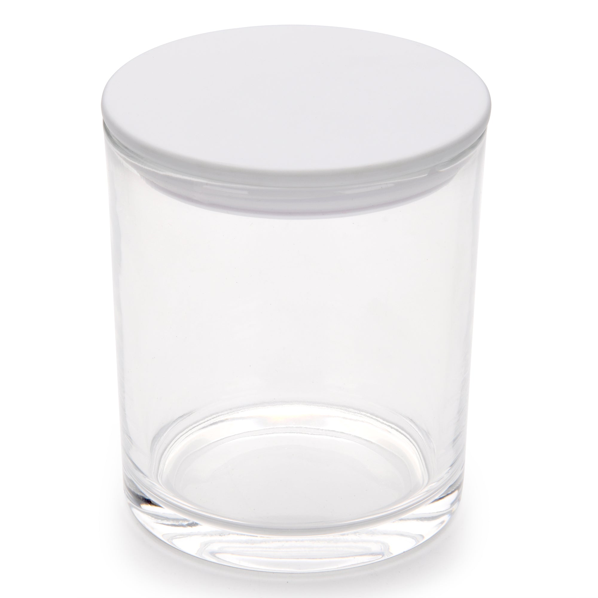 10oz  jars with luxury white matte lids for candle making - LuxyM candle supplier