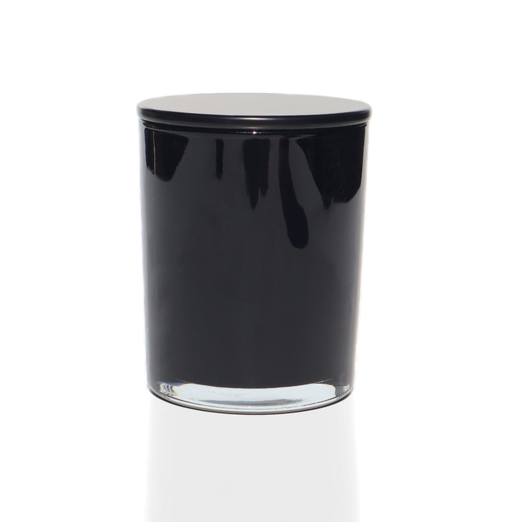 10oz Interior Glossy Black Candle Making Jars - LuxyM Candle Supplier