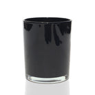 Glossy black candle making jars- LuxyM