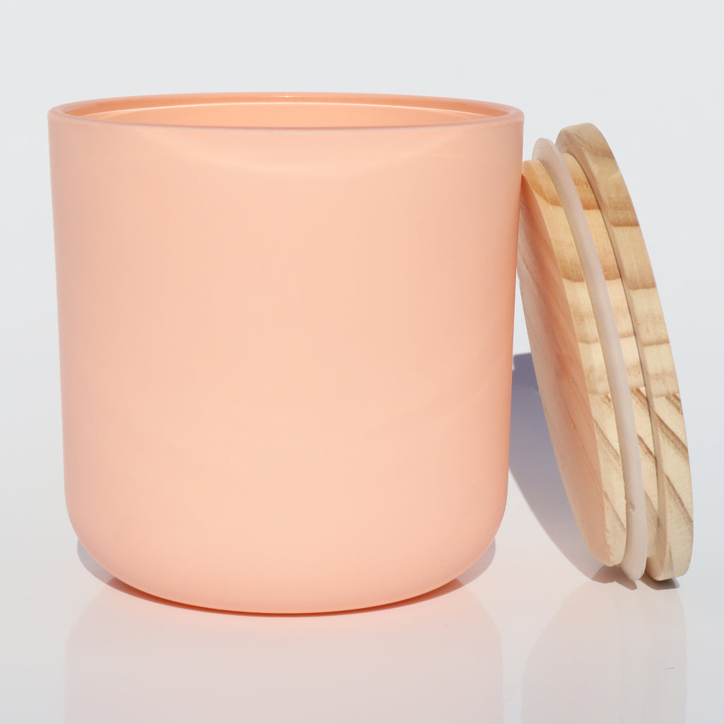 LuxyM- Peach candle vessels
