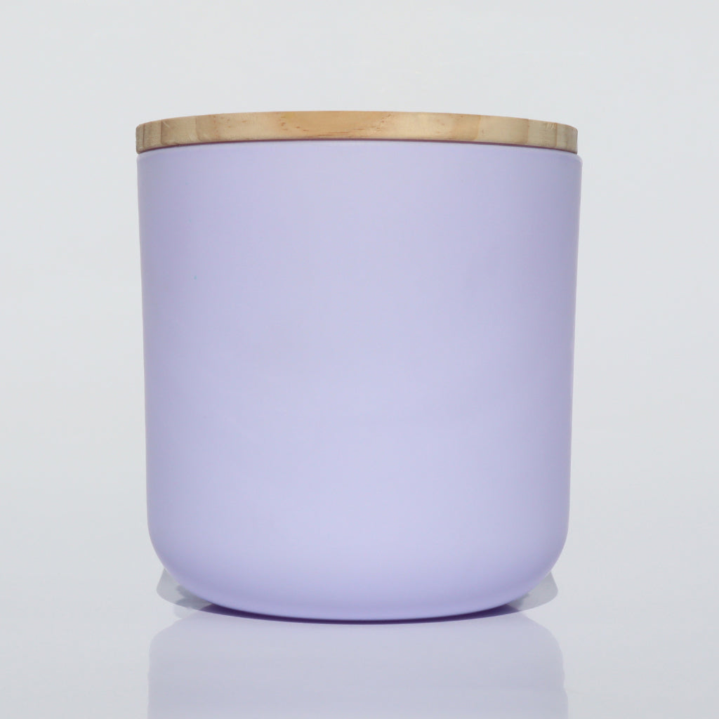 LuxyM- purple candle jars