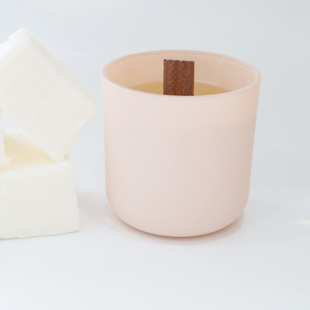 18 oz Matte Blush Cream Candle Vessels - Set of 12 pcs - LuxyM Candle Supplier