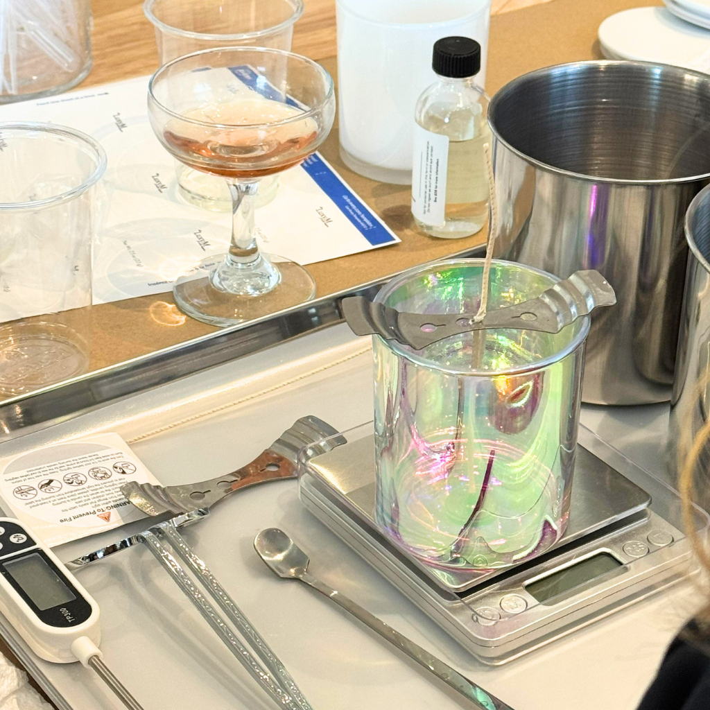 Candle making birthday or bachelorette party experience at LuxyM Studio Toronto
