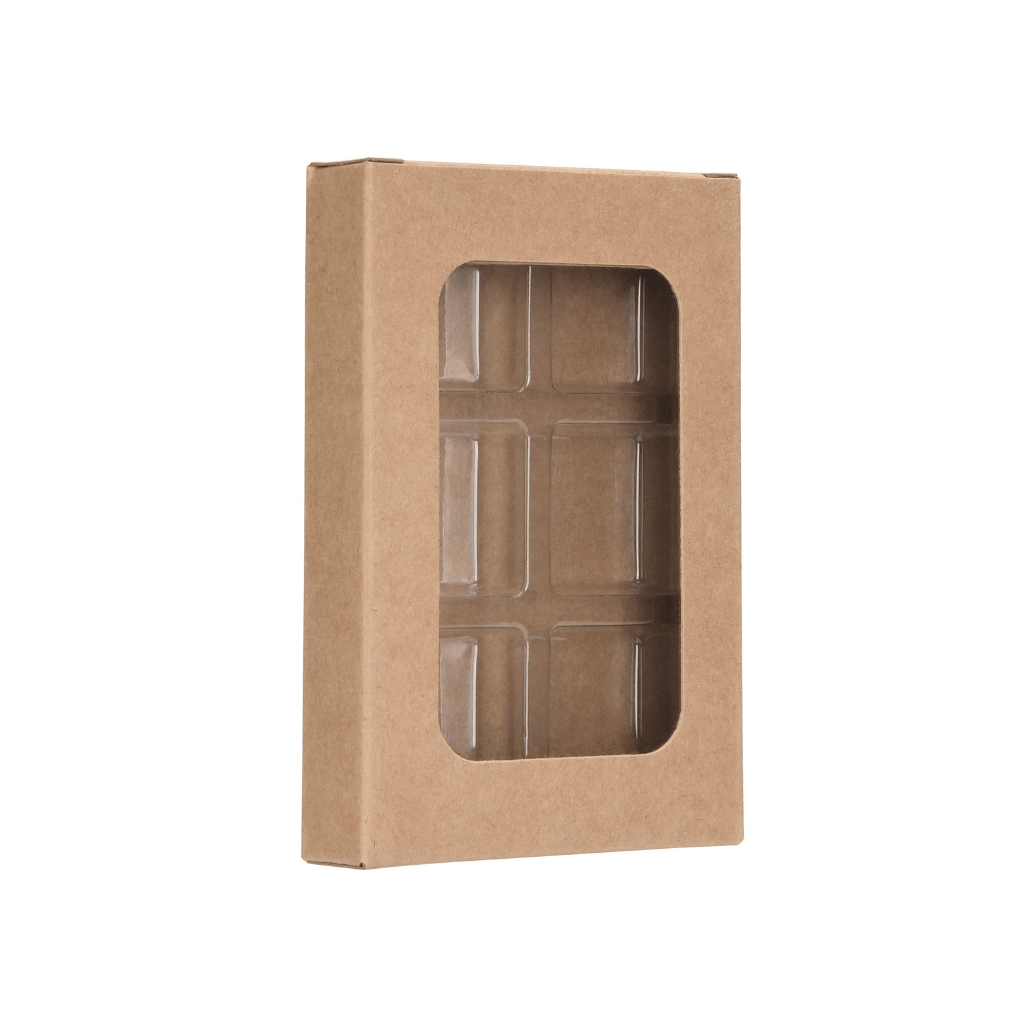 Kraft box with inner tray for wax melts - 12 Cavity - LuxyM Candle Supplier