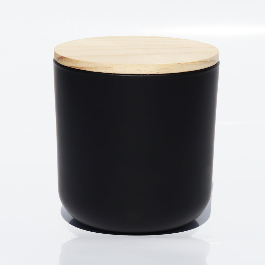 Large Black matte candle jars- LuxyM